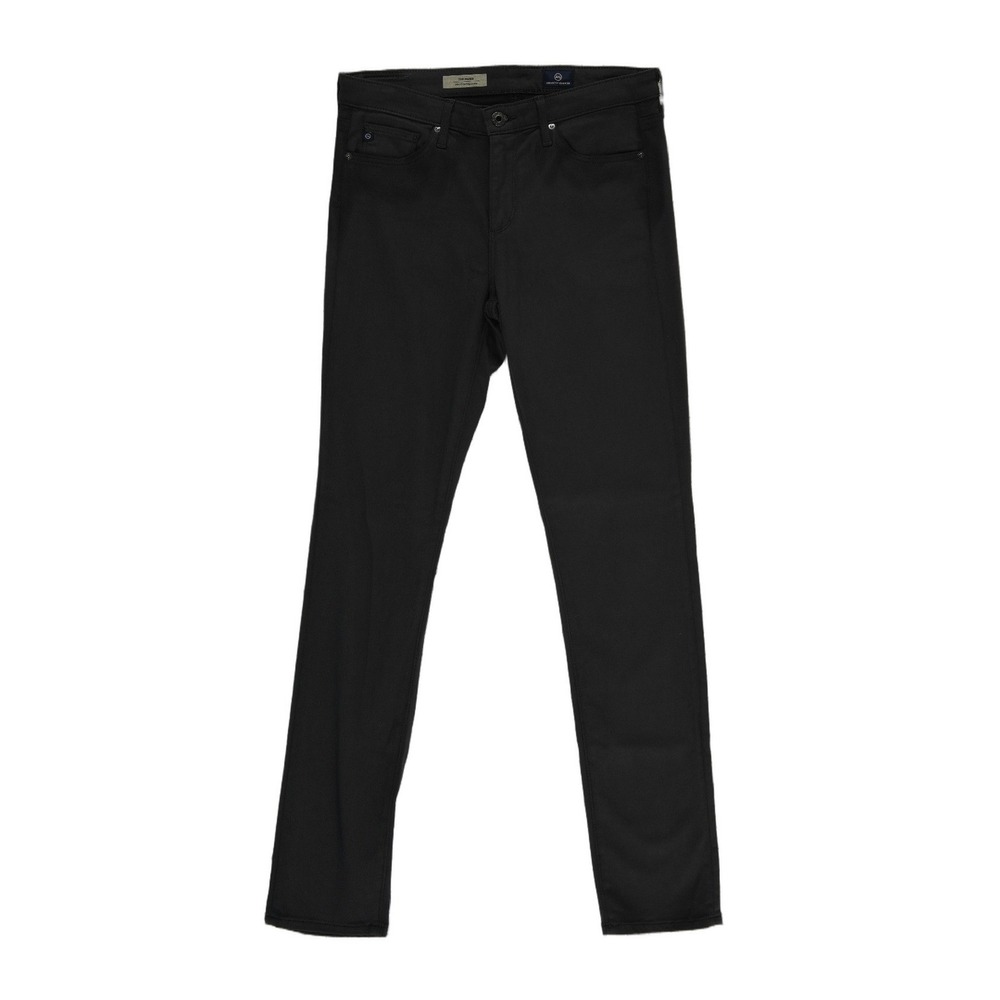 AG Adriano Goldschmied Jeans Women's Size 27 R Black Mid Rise Cigarette Slim